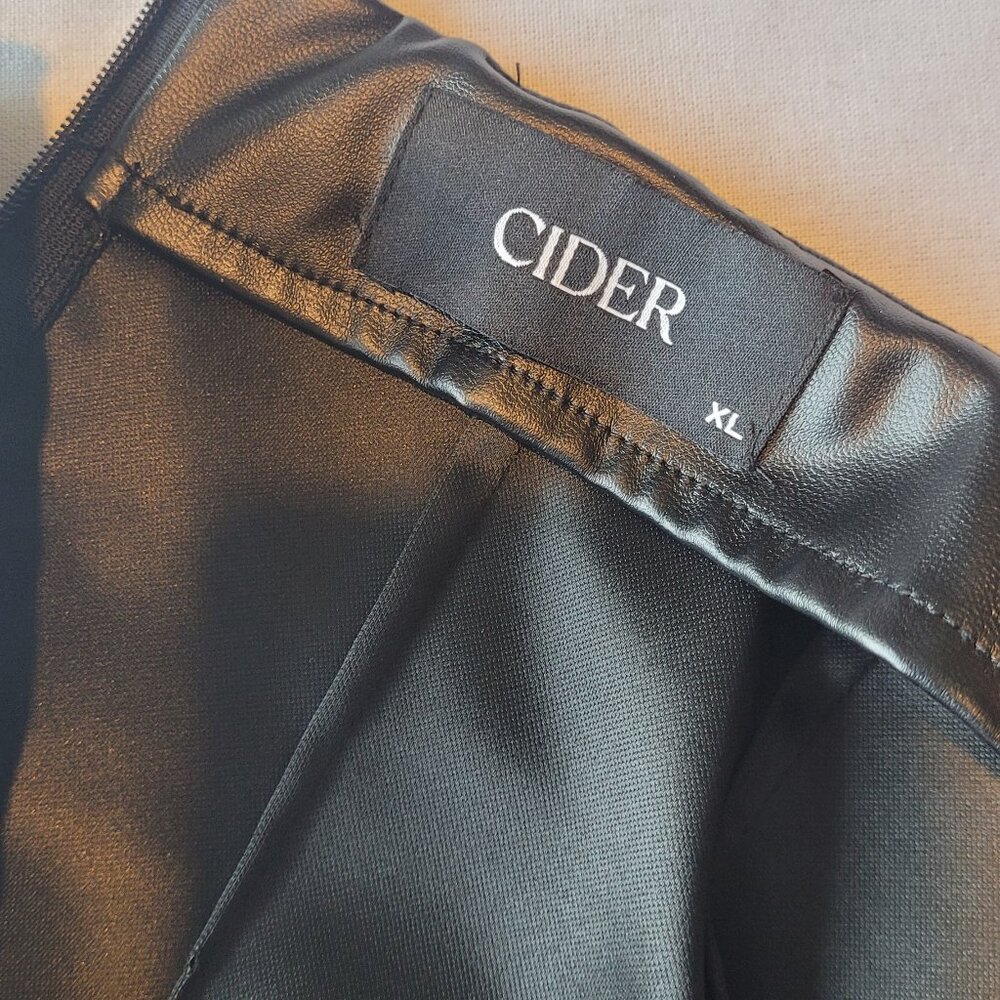 Cider‎ Faux Leather Skirt - Picture 3 of 5